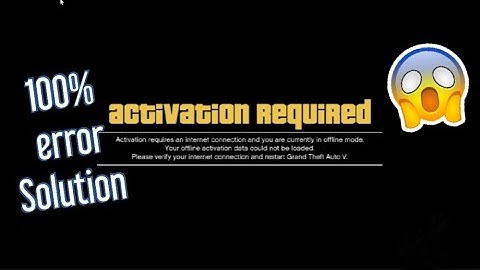 GTA 5 Activation Required Error fixed| 100% working and easy | How to fix Activation Required error