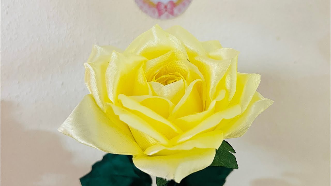 COMO HACER UNA ROSA REALISTA ABIERTA CON LISTON #video 