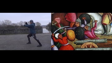 khanjar (dagger) and separ (shield): Basic Guards (lesson 1)