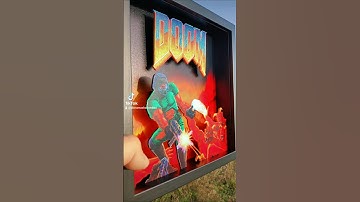 DOOM😈🔥 #diorama #doom #game #gift #shadowbox #walldecor
