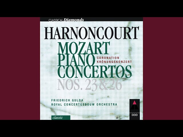 Mozart - Concerto pour piano n°26 "du Couronnement" : F.Gulda / Concertgebouw Amsterdam / N.Harnoncourt