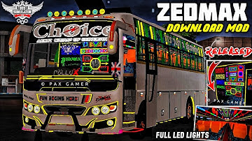 NEW ZEDMAX MOD FOR #BUSSID || Released  || DOWNLOAD MOD || BUS SIMULATOR INDONESIA || #bussidmods