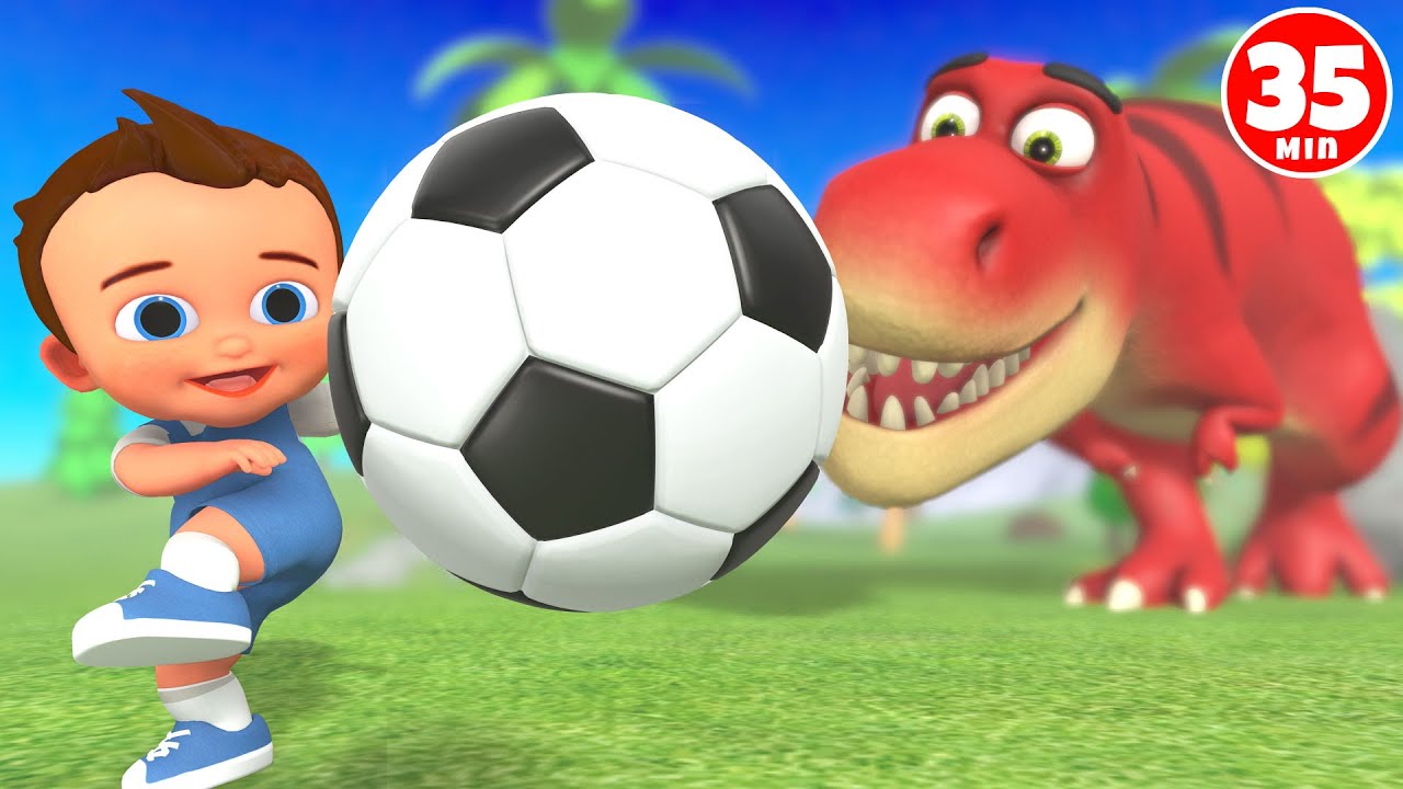 Crazy Baby Videos Collection: Little Baby Fun Play with Dino Soccer Balls  Games 3D Cartoon Videos - YouTube