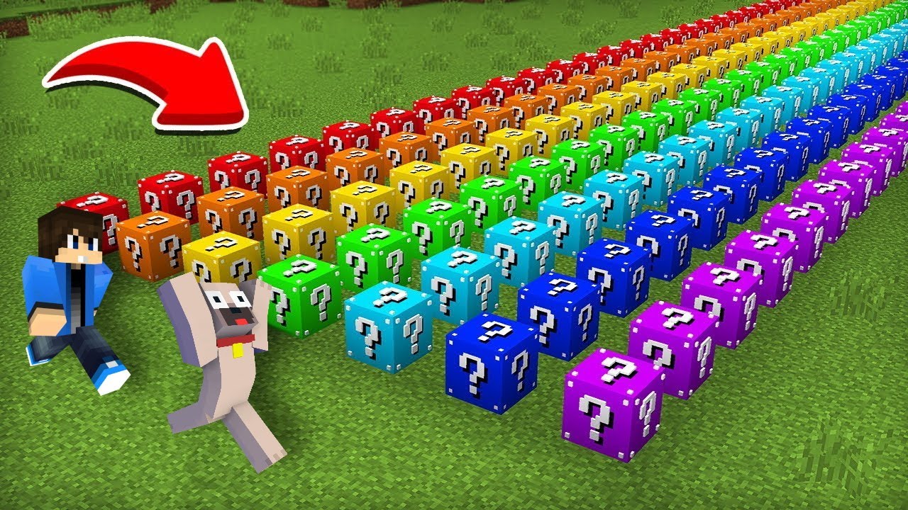 100 VS 100 LUCKYBLOCK DANIVAL A MINECRAFTBAN!