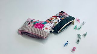Tuto facile ⭐️mini pochette avec des chutes de tissus #couture Madalena 
