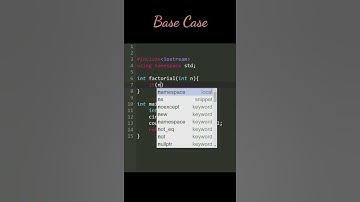 Factorial in CPP by Recursion