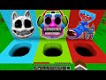 Where do lead CURSED SECRET TUNNELS in Minecraft?  HUGGY WUGGY SLIDE EATER CARTOON CAT DJ FNAF 9 SCP