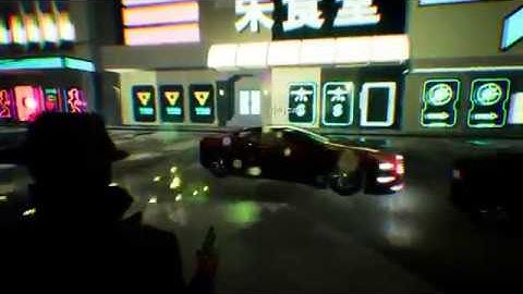 NPC AI Test (UE4 Prototype). Sci-Fi City.