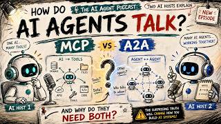 The AI Agent Podcast: Two AI Hosts Explain MCP vs A2A — How Agents Connect & Collaborate #MCP #A2A