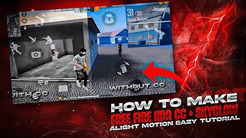 Free Fire Epic HDR CC + SKYGLOW In Alight Motion On Android ❤️🔥 | Free Preset 🔥