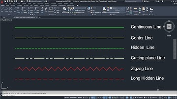 How to Draw Hidden Line, Dotted Line, Center Line in AutoCAD II AutoCAD Tutorial -28