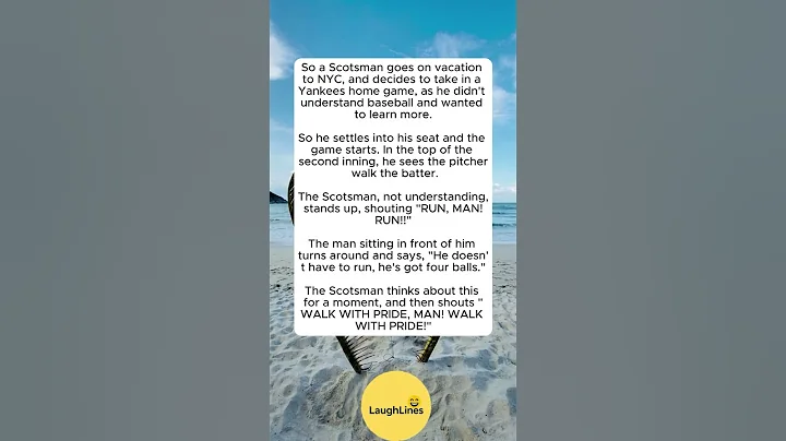 Scotsman Watches Baseball for the First Time…His Reaction Is GOLD😂 #funny #laugher #storytime #jokes