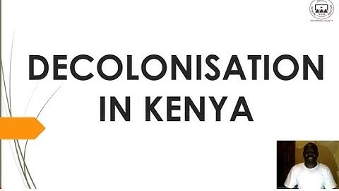 History F4 Topic 14 Part 1: Decolonization of Kenya - YEN MALAWI