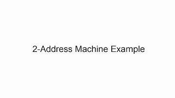 Chapter 5: Instruction Set Architecture Part 2 - Exercise on 2-address machine
