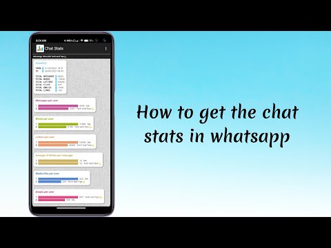 How to get chat stats on whatsapp💫| Get any chat statistics in whatsapp❤️