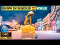 Snow in Madrid Spain🇪🇦Walking tour.