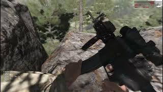 Arma 3: Intense gunfight after US Army soldiers engage Taliban fighters after they shot down a UH-60