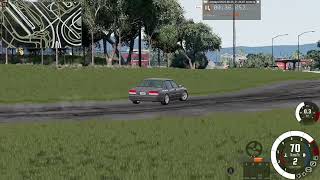 Drifting around in BeamNG Drive on controller