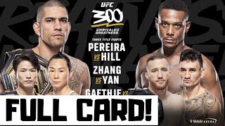 UFC 300 Predictions Pereira vs Hill Full Card Betting Breakdown