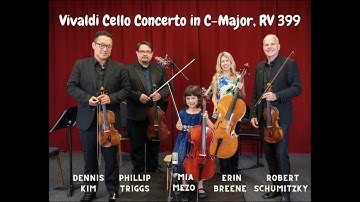 Mia Mezo, Age 5 - Vivaldi: Cello Concerto in C-Major RV. 399 (FULL)