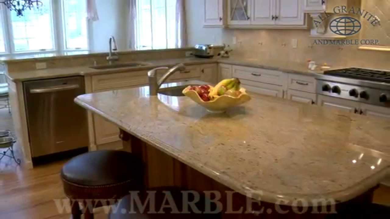 Kashmir Gold Granite Kitchen Countertops By Marble Com Youtube