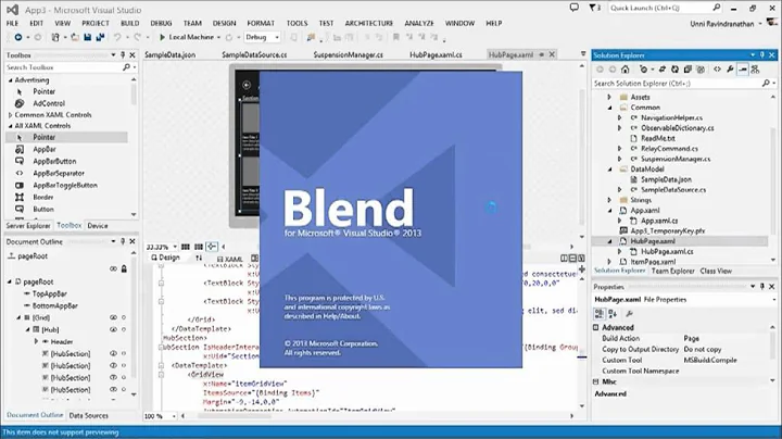 Designing Your XAML UI with Blend, 02, XAML Development in Visual Studio 2013, Part 2