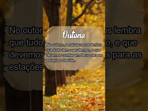 Bem-vindo, Outono!
