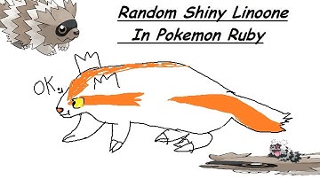 Random Shiny Linoone In Pokemon Ruby!