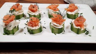 Smoked Salmon Cucumber Bites | Easy Appetizer