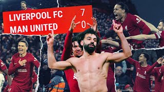 Salah goals, Firmino celebration & post-match | Liverpool 7-0 Man United From the Stands