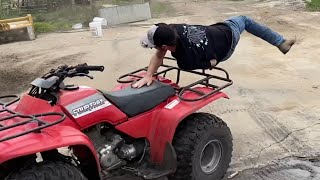 FOURTRAX FREESTYLING and gasoline in a pressure washer