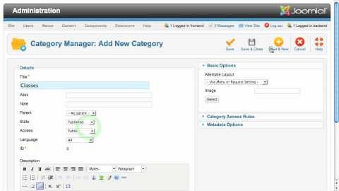Joomla 1.6 QuickLook: Multi-level Categories