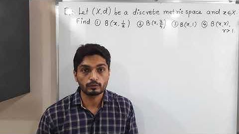 Topology of Metric Spaces - Unit 1 - Lecture 29