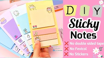 DIY sticky notes without double sided tape how to make sticky notes at home