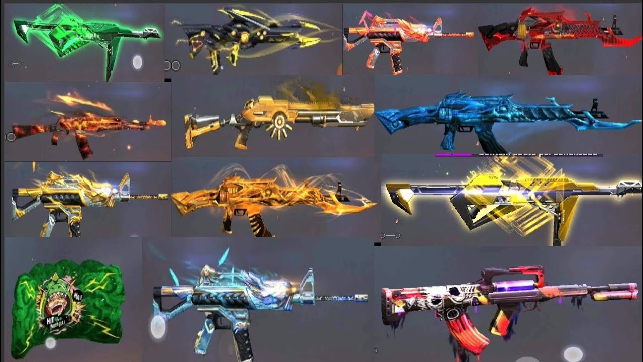 PACK MAIS COMPLETO FREE FIRE ARMAS,SKINS,ARMAS EMOTES E BANNER ...