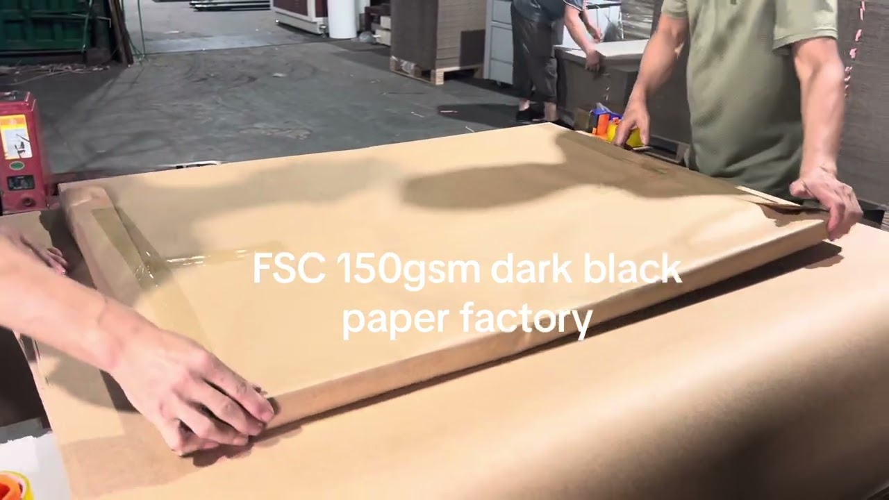 FSC 150gsm jet black paper