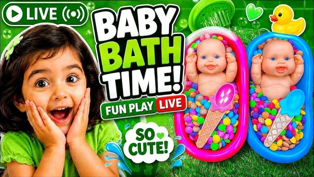 Rainbow Candy Bath | LIVE Relaxing ASMR & Satisfying Sounds #asmr #live #satisfying #rainbow