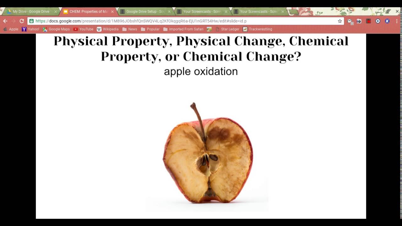 Physical and Chemical Properties and Changes of Matter ...
