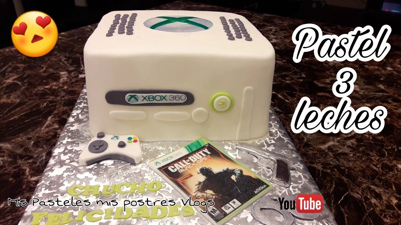 Pastel De Xbox En Fondant 3 Leches - YouTube