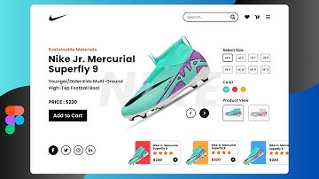 Nike Product Page UI UX Design | Figma Tutorial