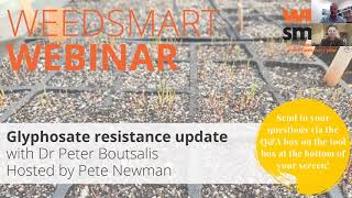 Glyphosate Resistance Update with Dr Peter Boutsalis