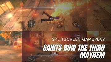 Saints Row The Third Coop - Splitscreen Gameplay [Free Roam Mayhem] on Nucleus Coop