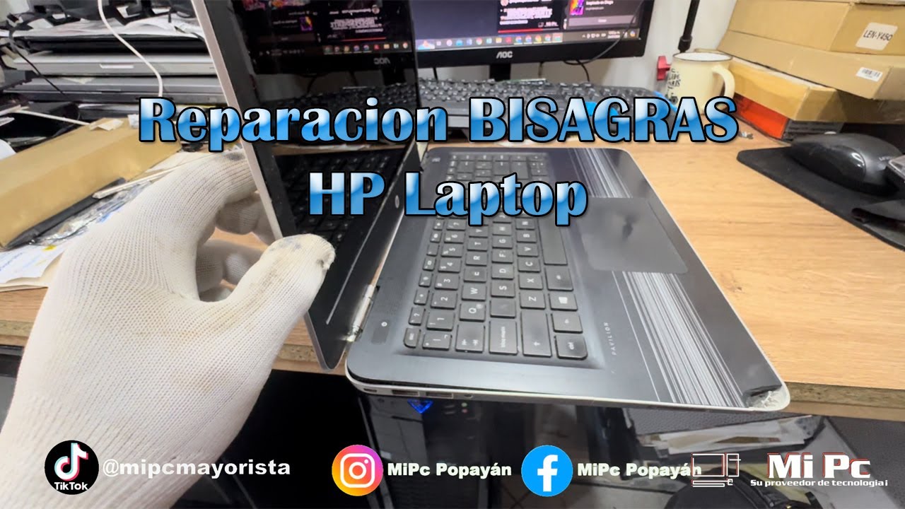 REPARAR BISAGRAS de laptop HP modelo 14-av002la 👨🏻‍🔧⚒️ - YouTube