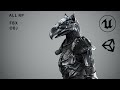 Iron Knight Gryphon Armor Game-Ready