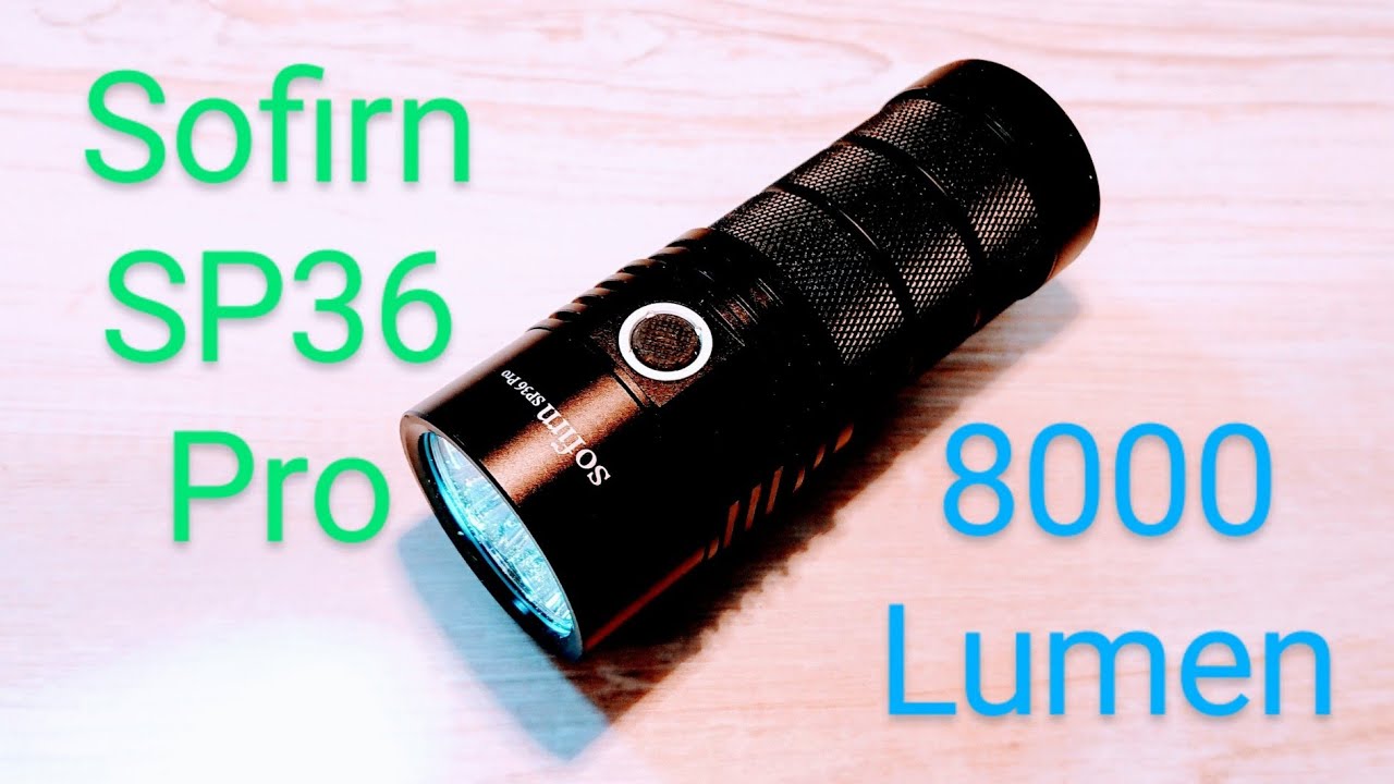 Sp36 Pro Diffuser Sofirn SP36 Pro LED Taschenlampe 8000 Lumen Anduril2 UI Test ...
