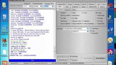 Oppo F3 Pattern & Frp Remove by Miracle box