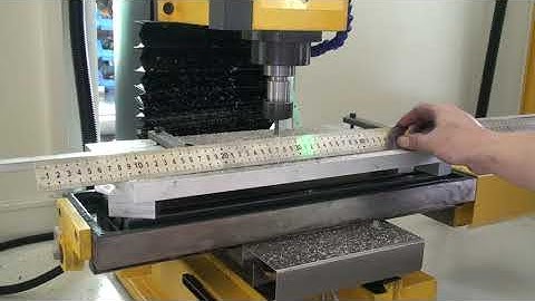 Yornew XK300A small cnc mill process square and circle