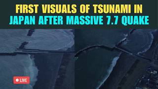First Visuals Of Japan Tsunami  Waves Surge In Tomakomai After Massive 77 Quake Rocks Nation