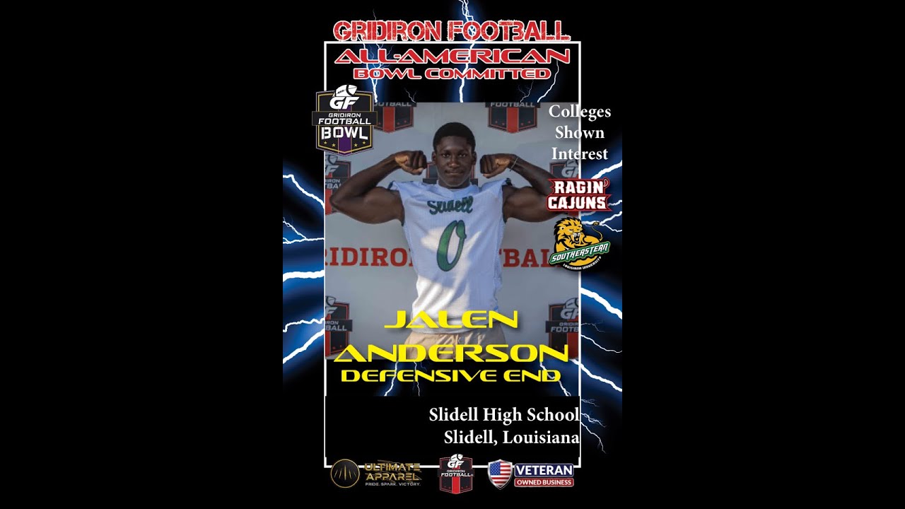 2023 GF All-American Bowl Game Commit: DE Jalen Anderson, Slidell High School (Slidell, LA)
