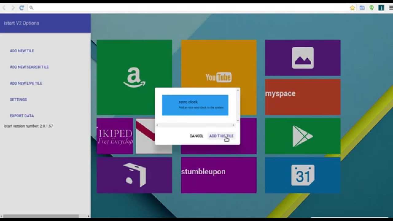 istart new tab page for chrome - first steps - YouTube